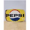 Image 1 : VINTAGE EMBOSSED PEPSI METAL SIGN