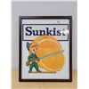 Image 1 : FRAMED VINTAGE SUNKIST ORANGE PAPER ADVERTISEMENT
