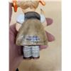 Image 3 : VINTAGE WOODEN BENCH & "NIMBLE FINGERS" HUMMEL FIGURINE APPROX 6" X 5.5"