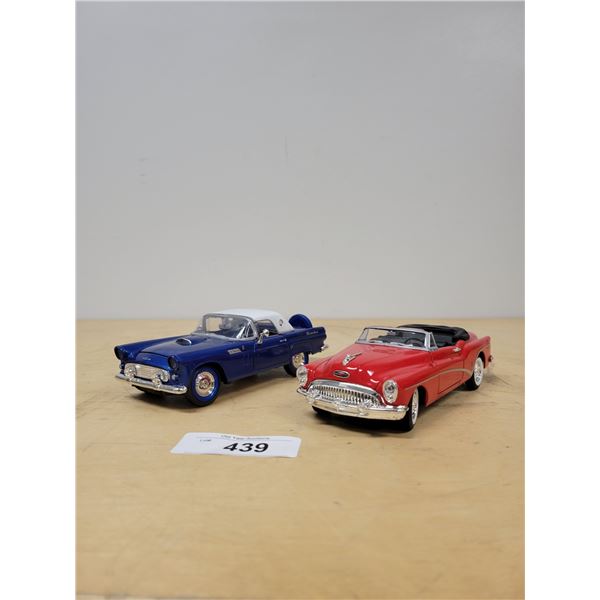 1959 BUICK SKYLARK & 1957 THUNDERBIRD DIE CAST CARS