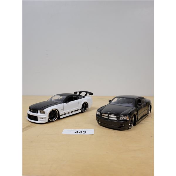 NEW 1965 SHELBY COBRA & 2008 CHARGER RT DIE CAST CARS
