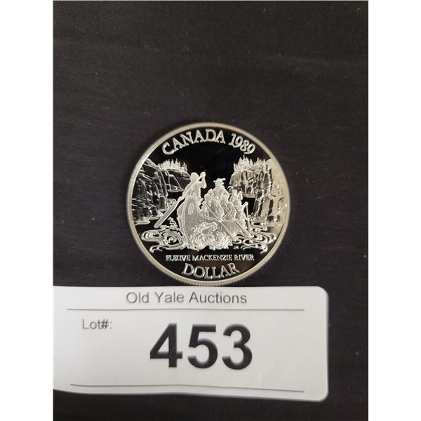 1989 "MACKENZIE RIVER" PROOF SILVER DOLLAR UNCIRCULATED