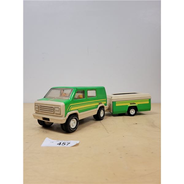 VINTAGE TONKA VAN & CAMPER TRAILER
