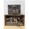 Image 4 : TWO VINTAGE WOOD CABINET RADIOS