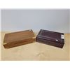 Image 4 : TWO WOOD JEWELRY BOXES W/CONTENTS