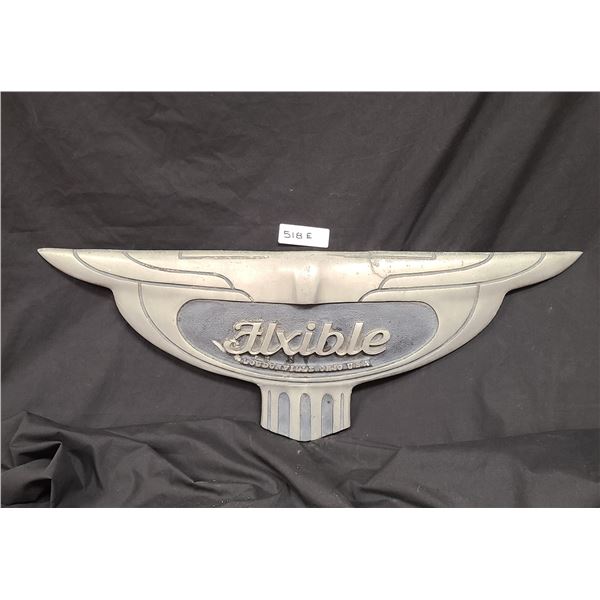 LARGE VINTAGE FLXIBLE CAST ALUMINUM EMBLEM