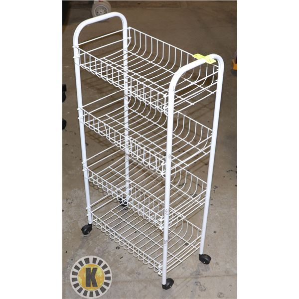 METAL ROLLING SHOE RACK