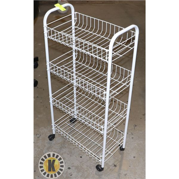 METAL ROLLING SHOE RACK