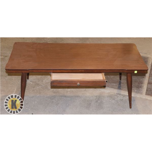 VINTAGE COFFEE TABLE (TOP APPROX. 41  X 18 )