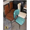 Image 1 : FOUR VINTAGE MIX MATCHED CHAIRS