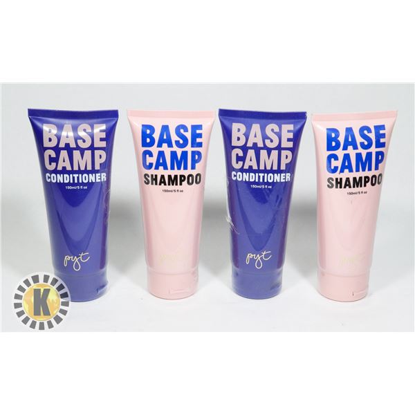 2 BASE CAMP SHAMPOOS AND 2 BASE CAMP CONDITIONER