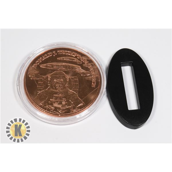 PURE .999 1-OZ FINE COPPER ROUND -TRUMPS