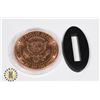 Image 2 : PURE .999 1-OZ FINE COPPER ROUND -TRUMPS