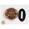Image 2 : PURE .999 1-OZ FINE COPPER ROUND -TRUMPS WALL