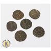 Image 1 : 6 ANCIENT COUNTRY OF BHUTAN 1/2 RUPEE COPPER COINS