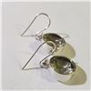 Image 2 : JS130-655 SILVER GREEN AMETHYST EARRINGS