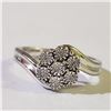 Image 1 : JS130-658 SILVER 7 DIAMONDS RING