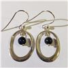 Image 1 : JS130-677 SILVER LAPIS LAZULI EARRINGS