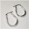 Image 4 : SILVER HOOP EARRINGS