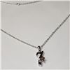 Image 3 : SILVER DIAMOND 15" NECKLACE