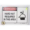 Image 1 : METAL 14" X 10" HARD HAT REQUIRED SIGN