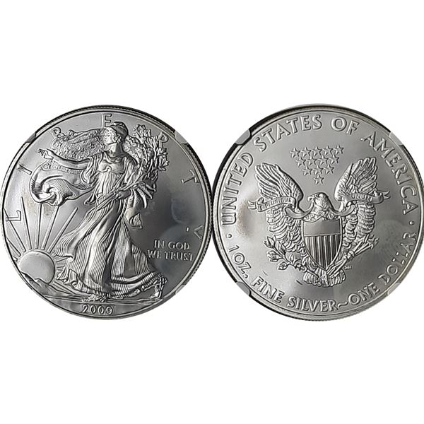 USA, 2009, $1, American Silver Eagle, NGC MS67