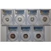 Image 1 : Singapore, 1997, Silver Proof Coin Set 7, PCGS PR69,68,69,68,70,68,70