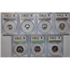 Image 2 : Singapore, 1997, Silver Proof Coin Set 7, PCGS PR69,68,69,68,70,68,70