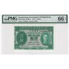 Image 1 : 1949, Government of HK, 1 Dollar, S/N: U/3 146124  PMG66E.