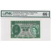 Image 1 : 1952, Government of HK, 1 Dollar, S/N: J/6 672874  PMG 66EPQ.