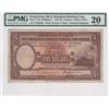 Image 1 : 1930, HK & Shanghai Banking Corp, 5 Dollars, S/N: F276836  PMG 20. Handsigned