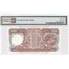 Image 2 : 1987, HK & Shanghai Banking Corp, 500 Dollars, S/N: AB218174  PMG 68EPQ.