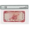 Image 2 : 1965, Mercantile Bank Limited, 100 Dollars, S/N: A000000  PMG 64. De La Rue Specimen
