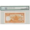 Image 2 : ND (1967), The Chartered Bank, 5 Dollars, S/N: S/F 7210888  PMG 64EPQ.