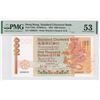Image 1 : 1985, Standard Chartered Bank, 1,000 Dollars, S/N: AA006633  PMG 53. Previously Mounted, S/N in Pair
