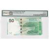 Image 2 : 2015, Bank of China (HK) Ltd., 50 Dollars, S/N: CT098765  PMG 65EPQ. Descending Ladder S/N