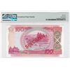 Image 2 : 1995, Scotland, 100 Pounds Specimen, AA000000 PMG 66EPQ Commemorative.