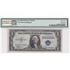 Image 2 : 1935A, USA, Silver Certificate, 1 Dollar, Minor Misalignment Error. S/N: W23457419C PMG 63EPQ