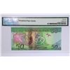 Image 2 : ND (2013-2017), Solomon Islands, 50 Dollars,  X/1 050906, PMG 66EPQ . Replacement