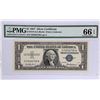 Image 1 : 1957, USA, 1 Dollar,  G03202796A, PMG 66EPQ . Silver Certificate