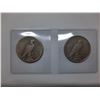 Image 2 : Lot of 2, 1927 and 1934 USA Peace silver dollar