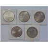 Image 2 : Lot of 5 Austria 50 and 100 schilling silver coin