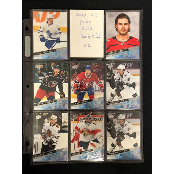 2020 UPPER DECK SERIES 2 YOUNG GUNS HOCKEY CARD LOT