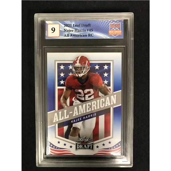 2021 LEAF DRAFT NAJEE HARRIS NO.45 ALL AMERICAN RC (GCG 9)