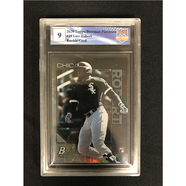 2020 TOPPS/BOWMAN PLATINUM NO.29 LUIS ROBERT RC (GCG 9)