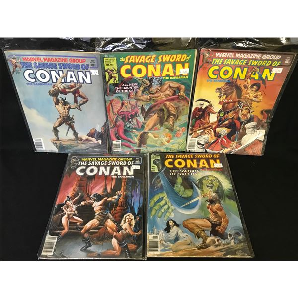 THE SAVAGE SWORD OF CONAN COMIC BOOK LOT