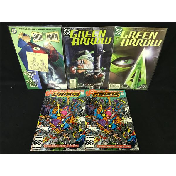 GREEN ARROW/ CRISIS OF INFINITE EARTHS COMIC BOOK LOT (DC COMICS)