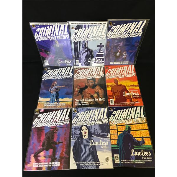 CRIMINAL COMIC BOOK LOT (ICON)