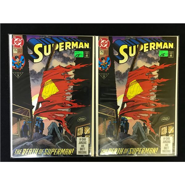 SUPERMAN #75 (DC COMICS) X2