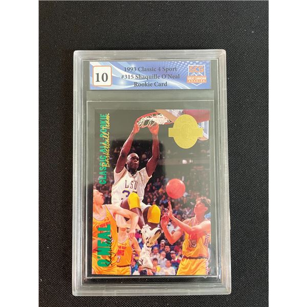 1993 CLASSIC 4 SPORT NO.315 SHAQUILLE O'NEAL RC (GCG 10)